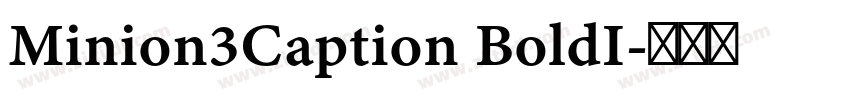 Minion3Caption BoldI字体转换 Minion3Caption BoldI字体转换